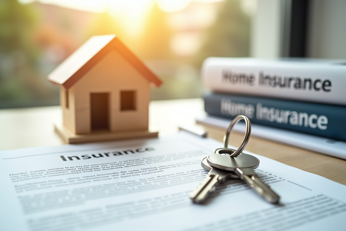 Clés de maison et modèle en bois avec contrat d